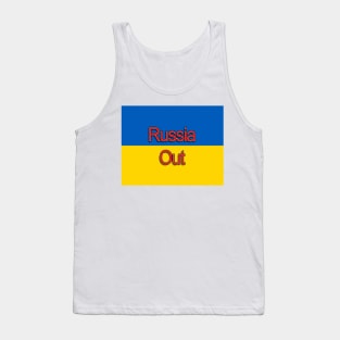 Anti Russia Ukraine Flag Peace Concept Tank Top